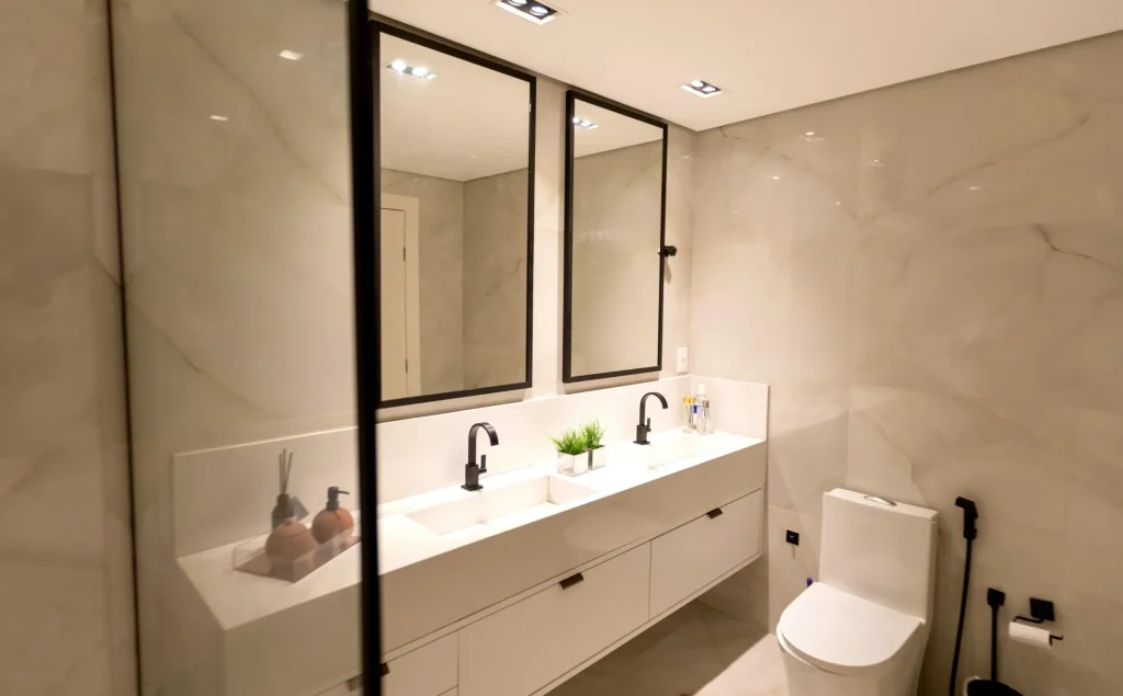 Beispiel für eine professionelle Fliesenverlegung durch einen Fachbetrieb.